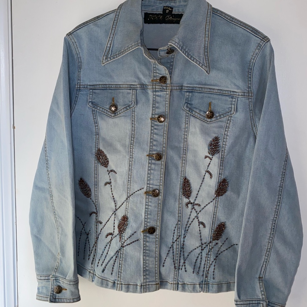 TKC DESIGNS embroidered Jean Jacket